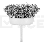 Щетка для дрели Сибртех 65 мм, 'чашка' со шпилькой, витая проволока 0,3 мм, фото6