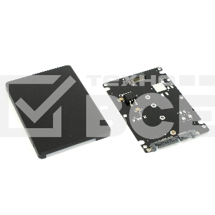 Бокс для SSD диска M2 с выходом SATA пластиковый, черный