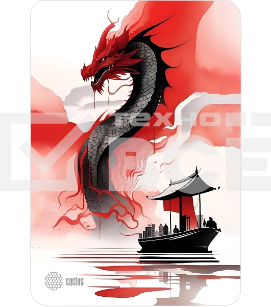 Коврик для мыши Cactus Red Dragon 400x300x3мм (CS-MP-PRO21XL)