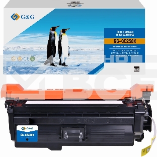Картридж лазерный G&G GG-CE250X CE250X черный (10500стр.) для HP CLJ CP3525n/CP3525dn/CP3525X/CP3520/CM3530fs MFP/CM3530 MFP