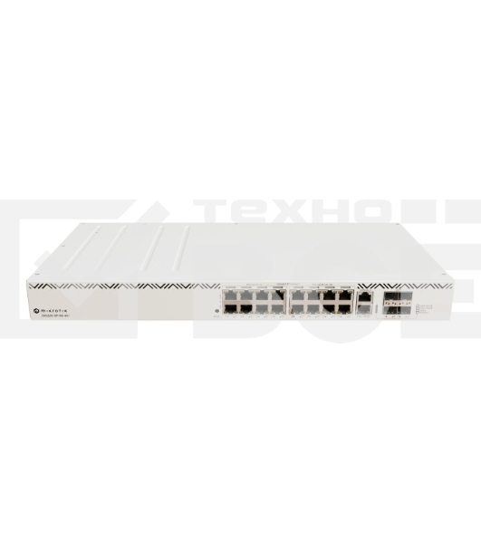 Коммутатор Mikrotik CRS320-8P-8B-4S+RM Cloud Router Switch with dual-core 800 MHz CPU, 256 MB RAM, 98DX226S switch chip, 17 x Gigabit Eth ports (8 x 802.3af/at, 8 x 802.3bt PoE-out), 4 x 10G SFP+ ports, RouterOS L5, 1U rackmount enclosure, 600W PSU