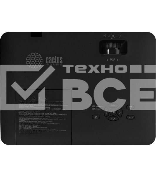 Проектор Cactus CS-S1.B 3LCD 34000Lm LS 3400Lm ANSI (1024x768) 15000:1 ресурс лампы:10000часов 1xHDMI 4.5кг