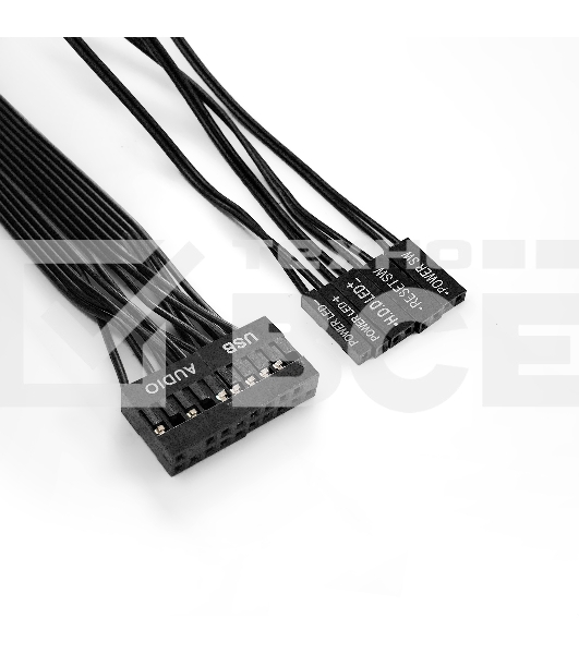 Компьютерный корпус Miditower ExeGate AA-440-AA500 (ATX, AA500 8 см, 2*USB, аудио)