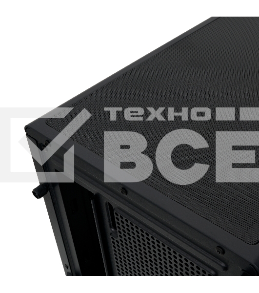 Компьютерный корпус без блока питания HSPD F510, Panoramic Mid Tower, черный, TG, 0.5 SPCC, no fans ATX, mATX, mITX 180/280/160мм 1x2.5', 1x3.5', 7xPCI 1xUSB-A 3.0, 1xUSB-A 1.0 356x218x467мм