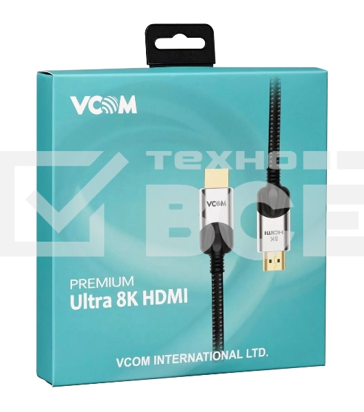 Кабель VCOM CG865-3M HDMI 19M/M,ver. 2.1, 8K@60 Hz 3 м VCOM CG865-3M