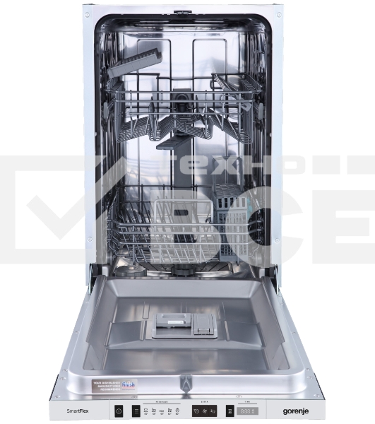 Встраиваемая посудомоечная машина Gorenje GV522E10S, серебристый, 44.8 см, 9 компл., 49 дБ, класс A++