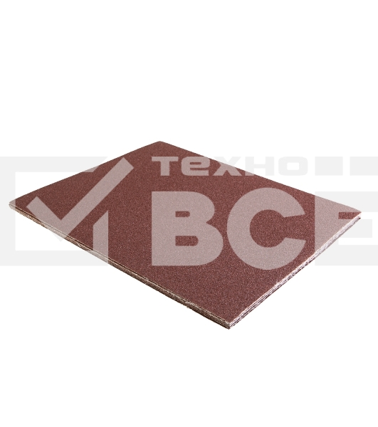 Шкурки шлифовальные Kranz в листах на тканевой основе, водостойкие 230х280мм, Р80 (10 шт/уп)