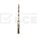 Сверло по металлу 5 мм 'Кобальт IMPACT' P6M5K8 DIN 338, шестигранный хвостовик, 1 шт. KRANZ, фото 1