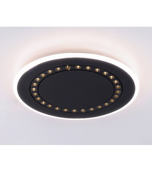 Светильник Ambrella light FL51407 BK черный 3000K/4200K/6400K 56W D485*40 (ПДУ ИК)