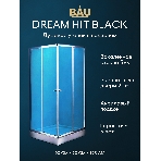 Душевой уголок BAU Stil Hit с поддоном 90x90х195, прозрачное закаленное стекло, хромированный профил, фото9