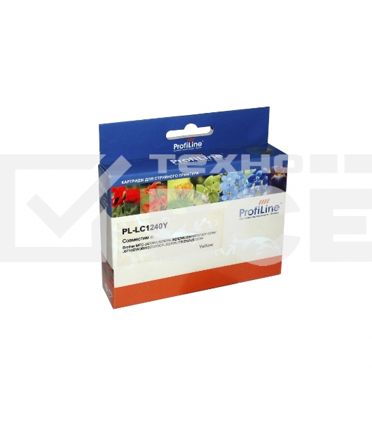 Картридж струйный для принтеров Brother LC1240Y MFC-J6510DW/6710DW/6910DW/DJ525 Yellow водн ProfiLine