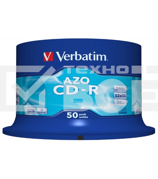 Диск CD-R Verbatim 700Mb 48x Cake Box (50шт) (43343)
