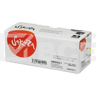 Картридж Sakura 106R01633 для Xerox Phaser 6000 / 6010, WC6015 желтый, 1000 к.