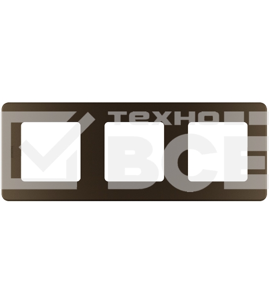 Рамка 3 поста бронза Inspiria