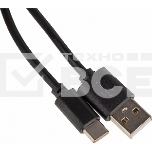 Кабель USB (m)-USB Type-C (m) 2м черный