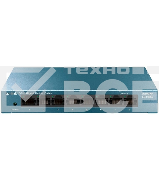 Коммутатор TP-Link LS108G 8-портовый 10/100/1000 Мбит/с настольный коммутатор SMB