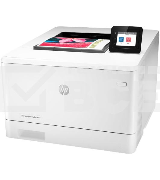 Принтер лазерный HP Color LaserJet Pro M454dw (W1Y45A#B19), А4, цветной, печ. до 27 стр/мин., 600 x 600 dpi, USB, RJ-45, Wi-Fi, BlueTooth, Air Print, Mopria