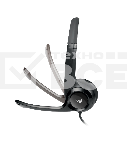 Гарнитура Logitech Headset Logitech H390 USB черный