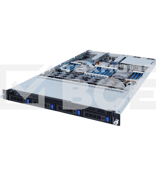 Серверная платформа Gigabyte R182-340 (rev. 100) 1U, 4x3.5