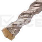 Бур по бетону, двойная спираль, Cobalt W-tip, 18x460 мм, SDS PLUS Denzel, фото3