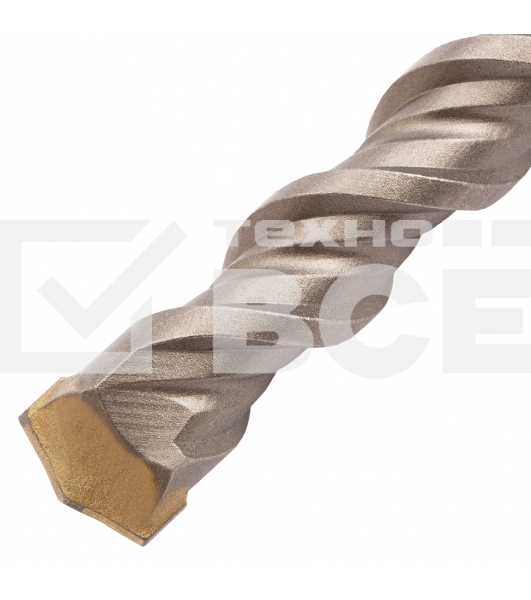 Бур по бетону, двойная спираль, Cobalt W-tip, 18x460 мм, SDS PLUS Denzel