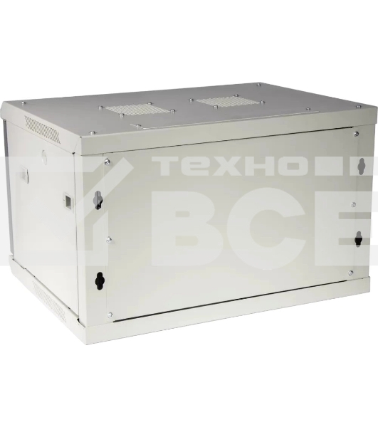Шкаф настенный серии Pro, 12U 600x600, стеклянная дверь
