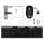 Беспроводной набор Sven ножничная клавиатура + мышь KB-C2550W чёрный (109 кл.,12Fn, 1000DPI, 2+1 кл.), фото3