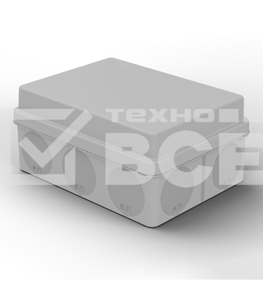 Коробка распаячная Rexant для прямого монтажа ОУ, HF, 150х110х70мм, IP67 (мембранные вводы)