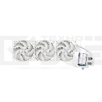 Система охлаждения/ PCCooler DS360 WH (310W, 360mm, LED temp., White, ARGB Pump/ Fans: 3x120mm, 86.73CFM, 28dBA, 2200RPM/ Pump height 67mm, 28dBA, 3200RPM, Rad thickness 27mm/ S: 1851, 1700, 1200, 20XX, 115X, AM5, AM4), фото2