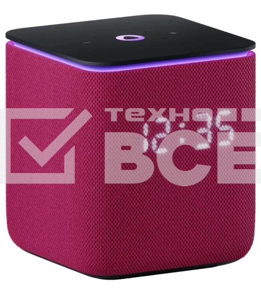 Умная колонка Яндекс Станция Миди, ZigBee, 24Вт, с голосовым ассистентом Алиса на YaGPT, малиновый