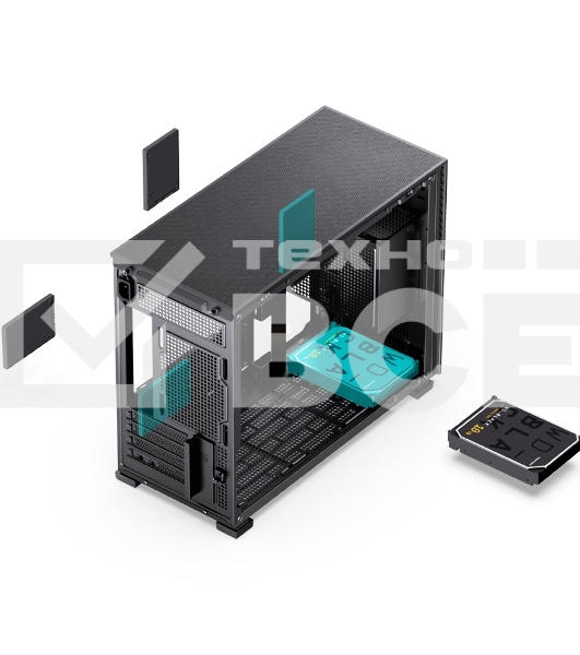 Компьютерный корпус JONSBO Computer Case D31 Standard secondary screen version black