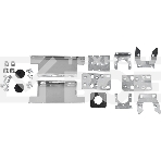 Блок распределения питания Rem R-2MC3-32-4x2S-4x3C13-2x2C19-A-1820-K R-2MC3-32-4X2S-4X3C13-2X2C19-A верт.размещ. 8xSchuko 12xC13 4xC19 управление группами розеток 32A C14, фото 1