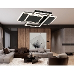 Потолочный светодиодный светильник Ambrella light FA1022/3 BK черный 50W 3000K-6400K 380*345*75 (ПДУ ИК), фото8