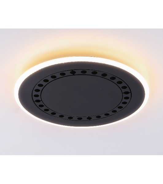 Светильник Ambrella light FL51407 BK черный 3000K/4200K/6400K 56W D485*40 (ПДУ ИК)