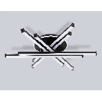 Потолочный светодиодный светильник Ambrella light FL6272 BK черный 76W 3000K-6400K+RGB 700*615*135 (ПДУ ИК), фото 1