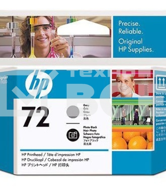 Печатающая головка HP №72 C9380A фото черный/серый печатающая головка для HP DJ T1100/T610