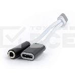 Переходник Cablexpert USB Type-C/Jack3.5 F+ Type-C F, черный, пакет (CCA-UC3.5F-02), фото7