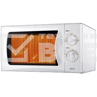 Микроволновая печь Mystery MMW-2013 белый, 20 л, 800 Вт, переключатели - поворотный механизм