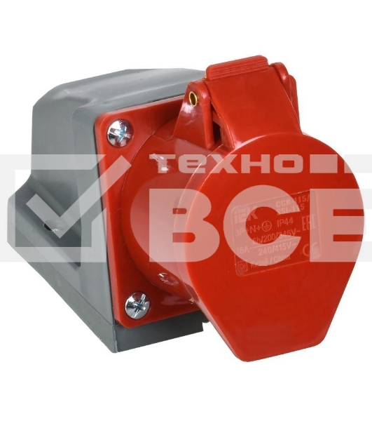 Розетка ОП 16А 380В 3P+PE+N ССИ-115 IP44 ИЭК PSR12-016-5