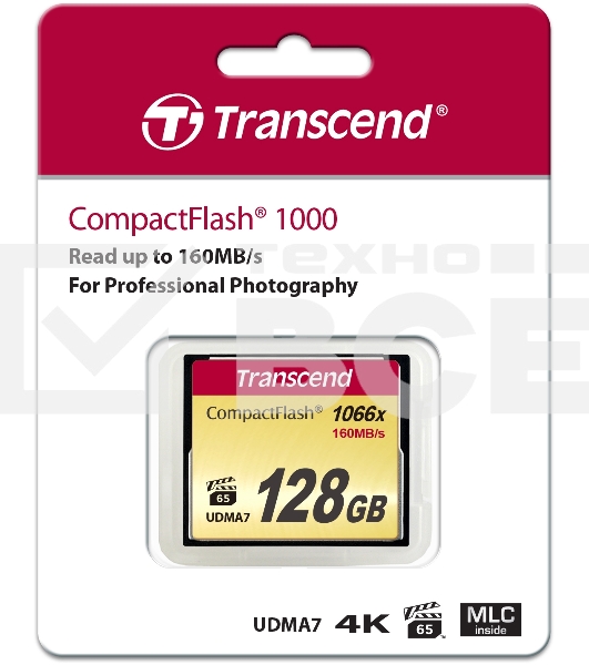 Флеш карта CF 128Gb Transcend TS128GCF1000