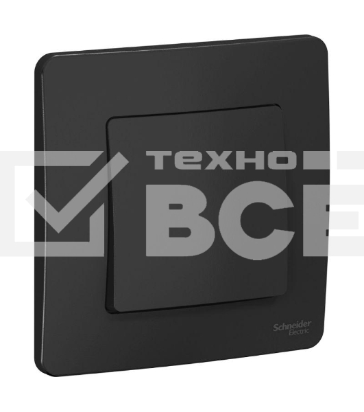 Выключатель 1-кл. СП BLANCA (сх.1) 10А 250В антрацит SchE BLNVS010106