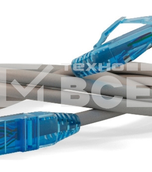 Патч-корд Hyperline PC-LPM-UTP-RJ45-RJ45-C6-1M-LSZH-GY Патч-корд U/UTP, Cat.6, LSZH, 1 м, серый