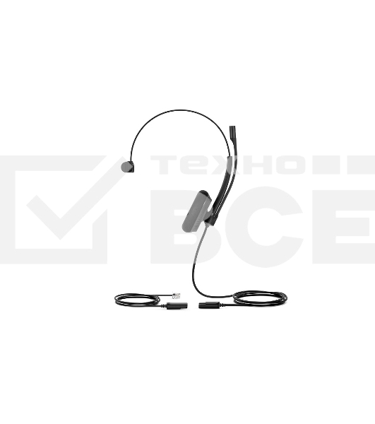Гарнитура YEALINK YHS34 Lite Mono Моно, Проводная, HD звук, QD, RJ9, шт