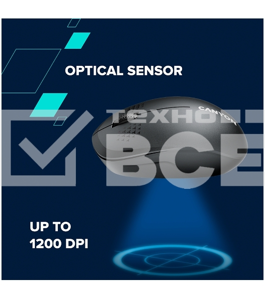 Мышь беспроводная Canyon MW-04 белый, 1200 dpi, Bluetooth, кнопки - 3