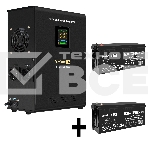 Комплект Источник бесперебойного питания EX295998RUS + батарея 200Aч EX282991RUS 2шт (инвертор, синус, для котла, настенный) ExeGate FineSine SX-1500.LCD.AVR.2SH <1500VA/1050W, чистая синусоида, цветной LCD-дисплей, AVR, 2*Schuko, линейно-интерактивный, к, фото2