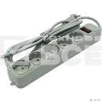 Сетевой фильтр ExeGate EX221186RUS SP-5-3G (5 розеток, 3м, евровилка, серый), фото2