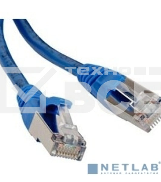 Патч-корд Hyperline PC-LPM-STP-RJ45-RJ45-C5e-1.5M-LSZH-BL Патч-корд F/­UTP, экранированный, Cat.5е, LSZH, 1.5 м, синий
