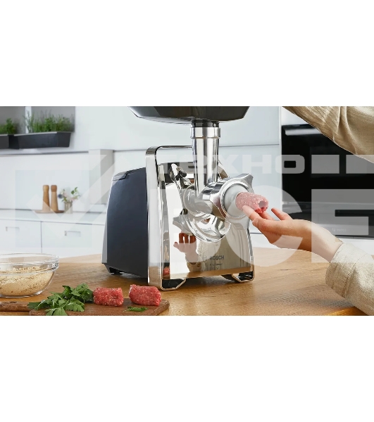 Мясорубка Bosch MFW67440 2000Вт черный/серебристый