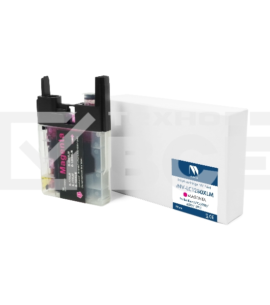Струйный картридж NVPrint LC-1280XLM (NV-LC1280XLM) Magenta для Brother MFCJ5910/6510/6910 (19 мл) совместимый