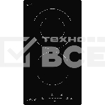 Встраиваемая варочная панель Monsher MHE 3002 30 см, электрическая, две конфорки, черный, фото 1